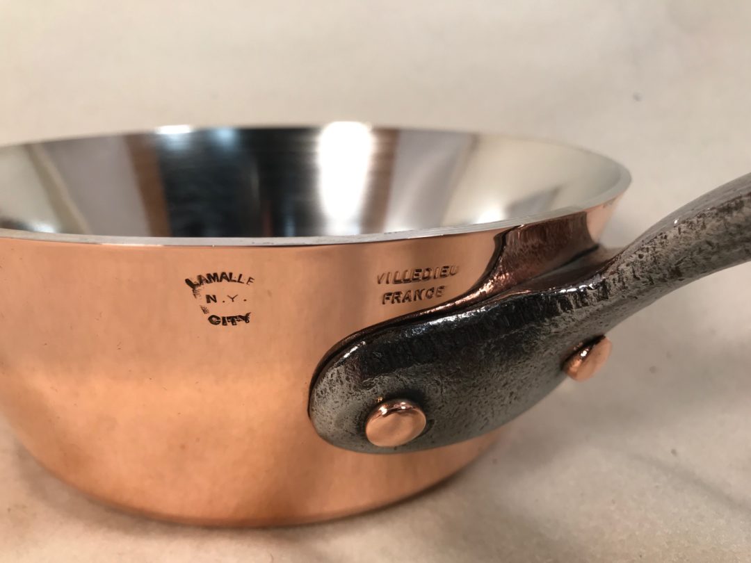 French Inch Splayed Copper Tin Lined Sauce Pan Rocky Mountain