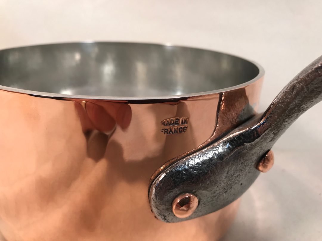 French Hammered Inch Copper Tin Lined Sauce Pan Rocky Mountain