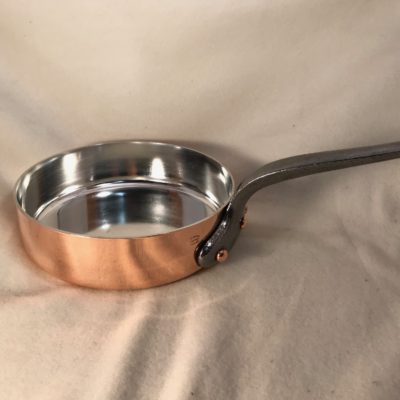 Mauviel Stainless Steel and Copper Vintage Rondeau Saute with